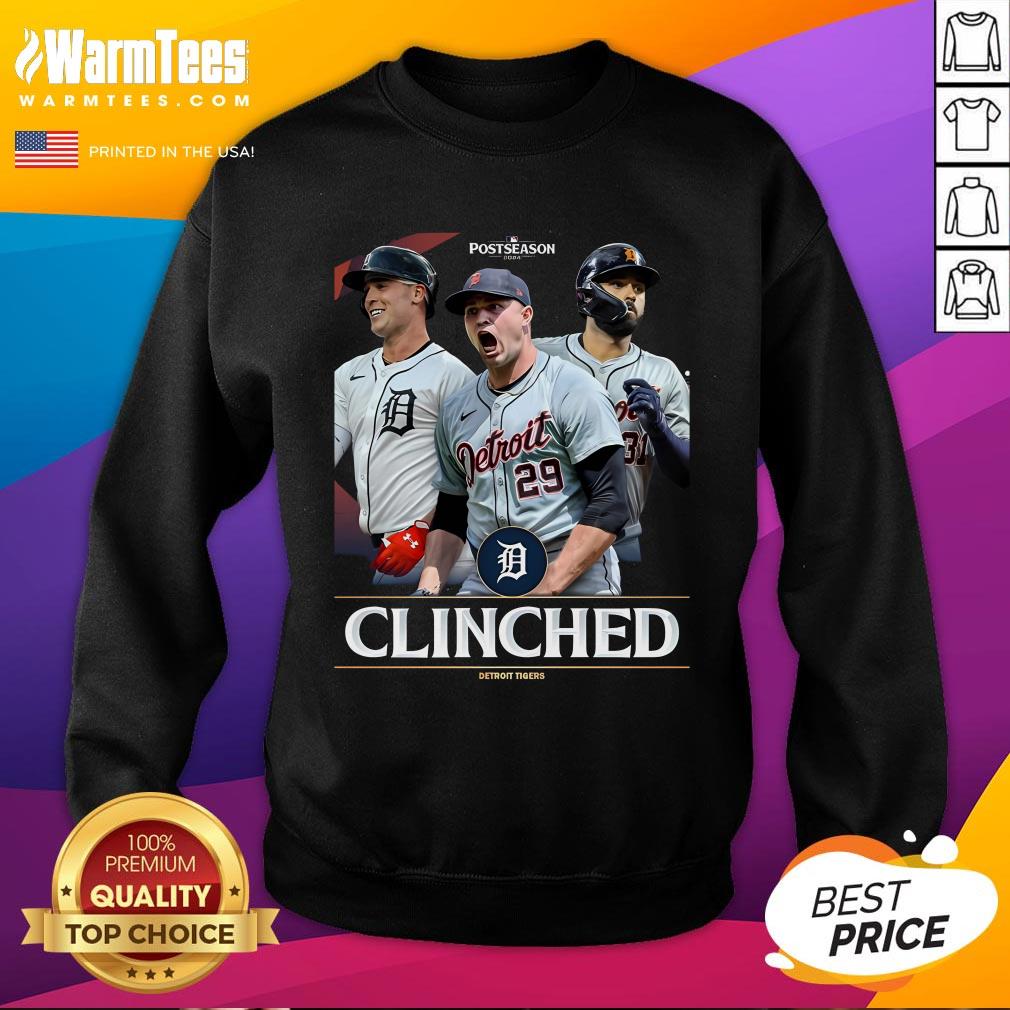 Top The Detroit Tigers Are Postseason Bound Clinched 2024 T-Shirt - Image 4