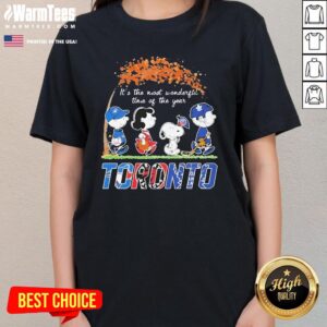 Alternative view of Top The Peanuts Toronto Sports It's The Most Wonderful Time Of The Year T-Shirt