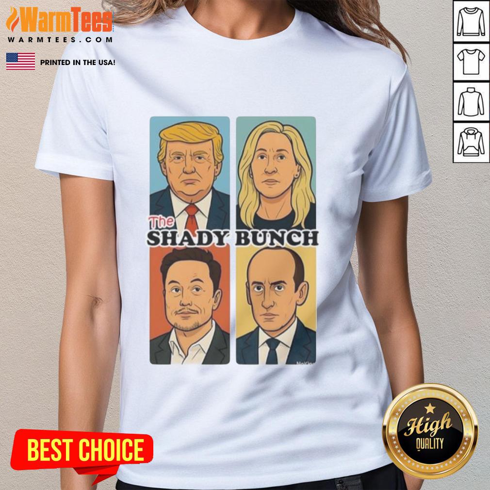 Top The Shady Bunch Donald Trump Sarcastic Comic T-Shirt - Image 3