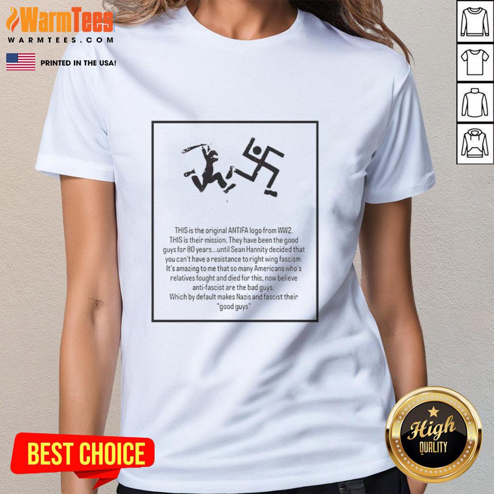 Top This Is The Original Antifa Logo From Ww2 T-Shirt - Image 3