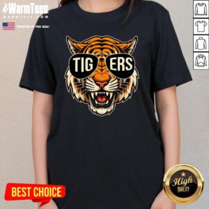 Alternative view of Top Tigers Vintage Sports Name Design T-Shirt