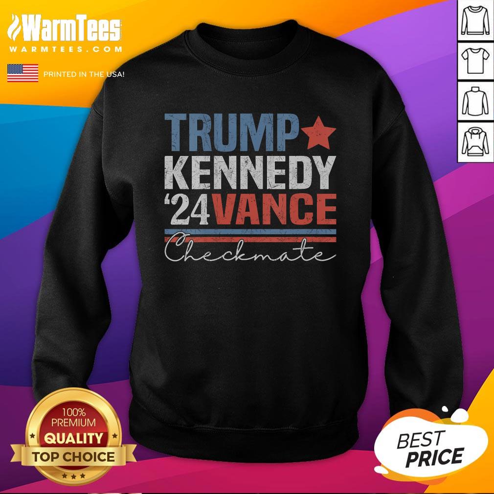 Top Trump Vance Kennedy Checkmate 2024 Election Republican T-Shirt - Image 4