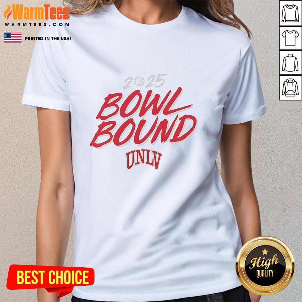 Top UNLV Rebels Football 2025 Bowl Bound T-Shirt - Image 2