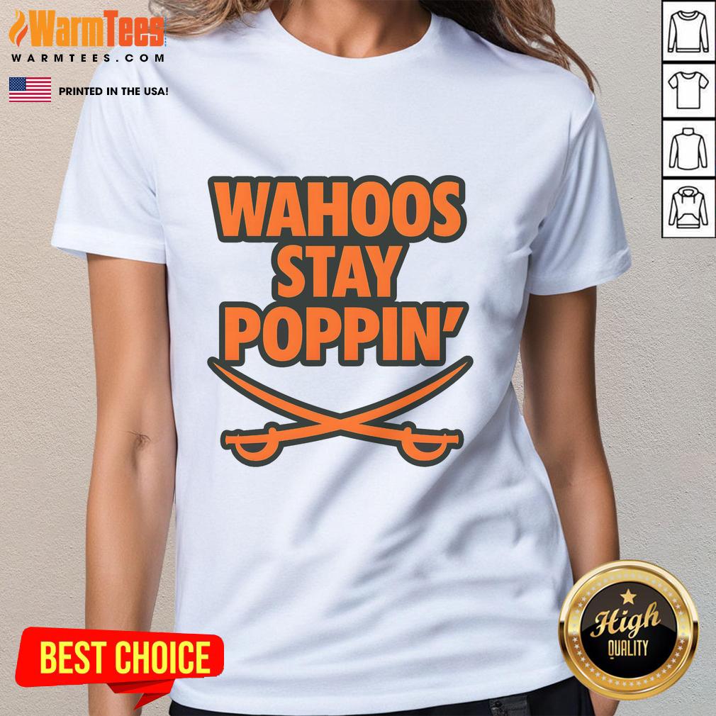 Top Wahoos Stay Poppin Funny Football T-Shirt - Image 3