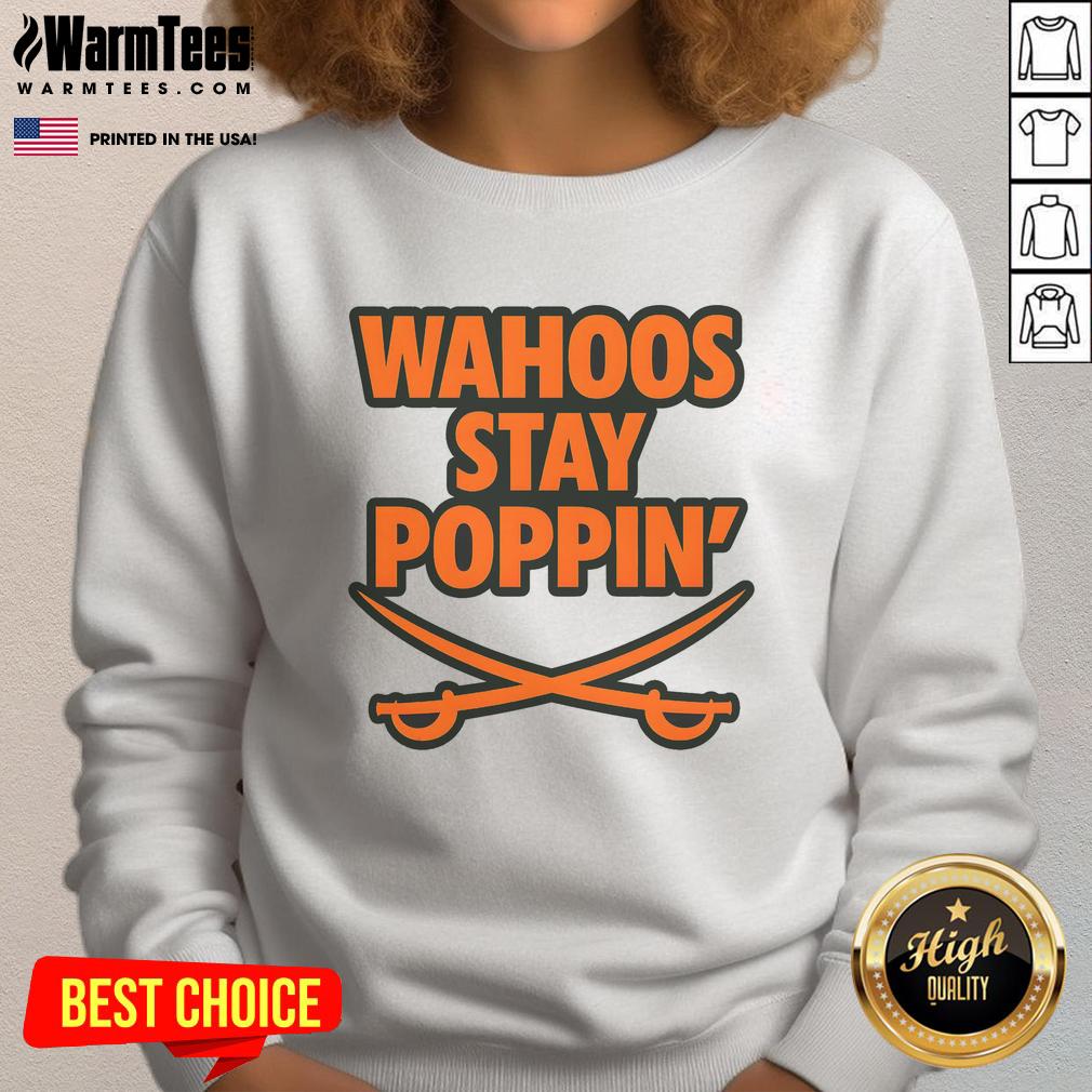 Top Wahoos Stay Poppin Funny Football T-Shirt - Image 5