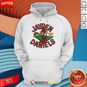 Alternative view of Top Washington Commanders Jayden Daniels T-Shirt