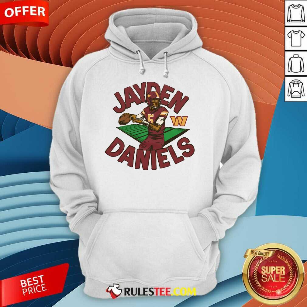 Top Washington Commanders Jayden Daniels T-Shirt - Image 2
