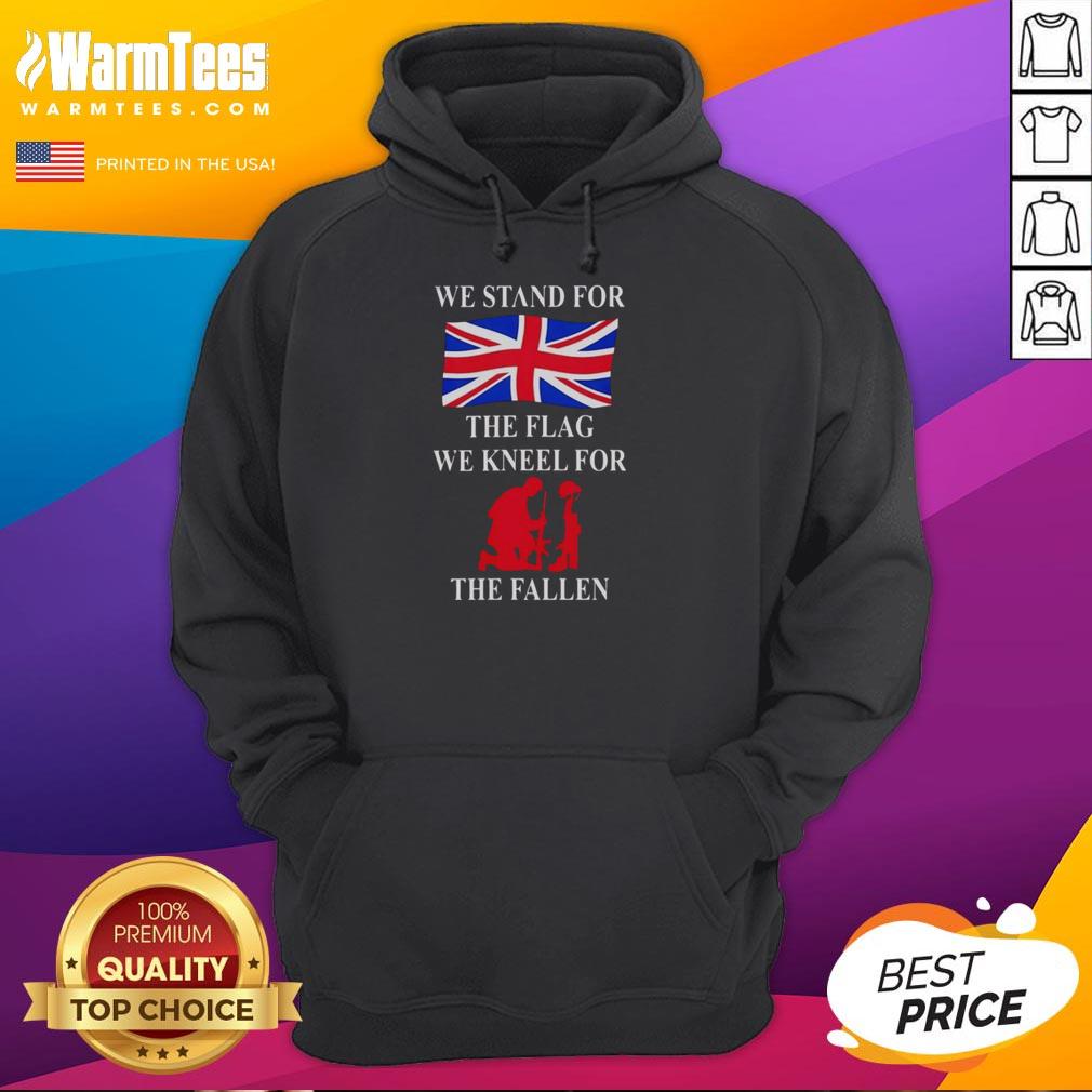 Top We Stand For The Flag We Kneel For The Fallen T-Shirt - Image 2