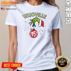 Alternative view of Top Whoville Est 1957 Merry Grinchmas Christmas T-Shirt
