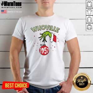 Top Whoville Est 1957 Merry Grinchmas Christmas T-Shirt