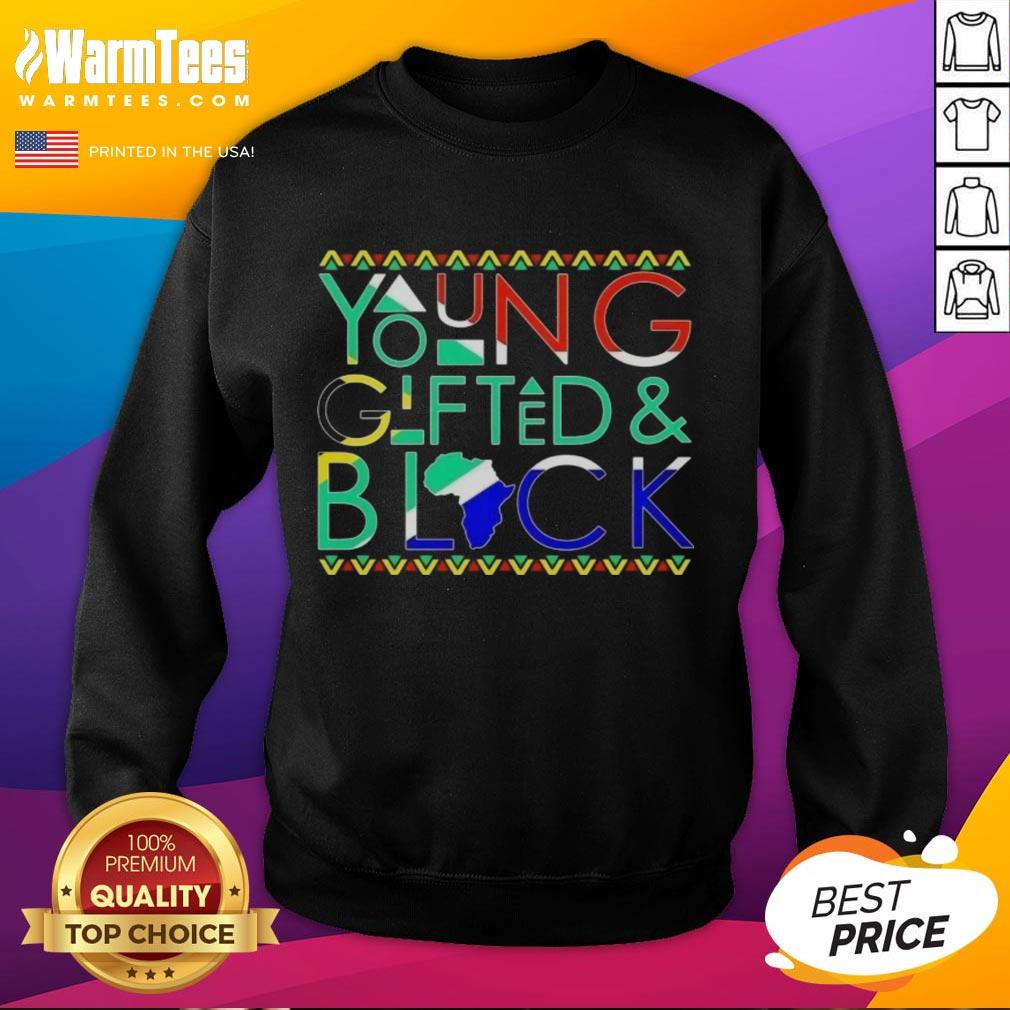 Top Young Gifted And Black Africa Map T-Shirt - Image 5