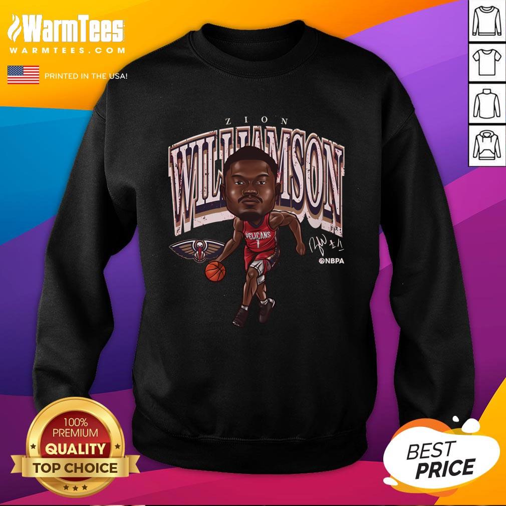 Top Zion Williamson New Orleans Pelicans Cartoon T-Shirt - Image 4