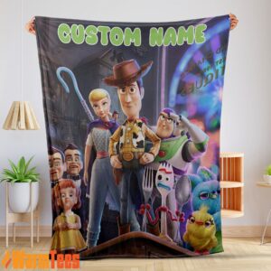 Toy Story 4 Poster Blanket Fleece Customized Blanket