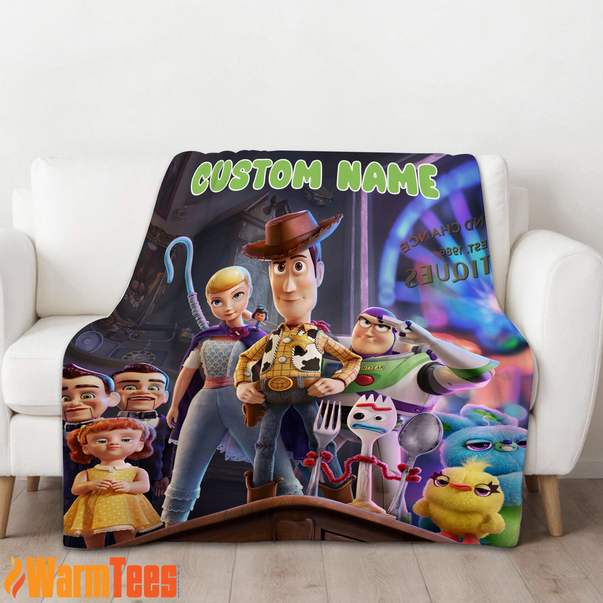 Toy Story 4 Poster Blanket Fleece Customized Blanket - Image 3