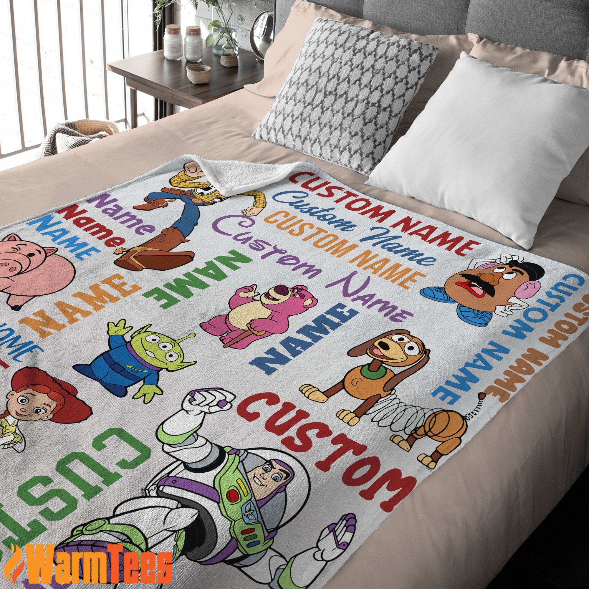 Disney Toy Story Cartoon Characters Blanket Fleece Customized Blanket - Image 2