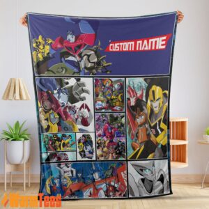 Transformers Animated Characters Blanket Fleece Customized Blanket
