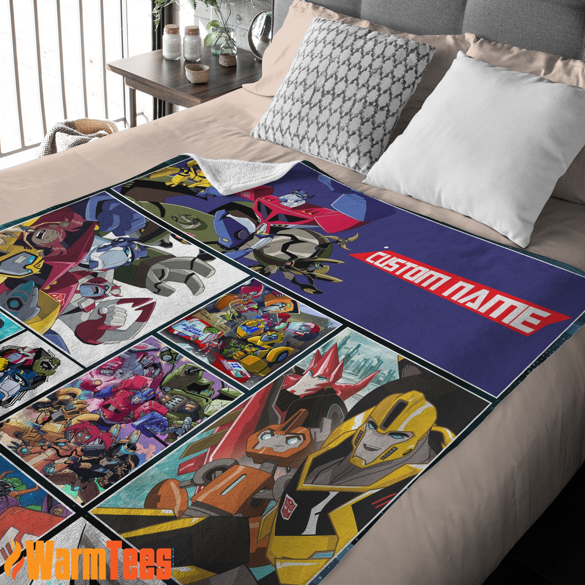 Transformers Animated Characters Blanket Fleece Customized Blanket - Image 3