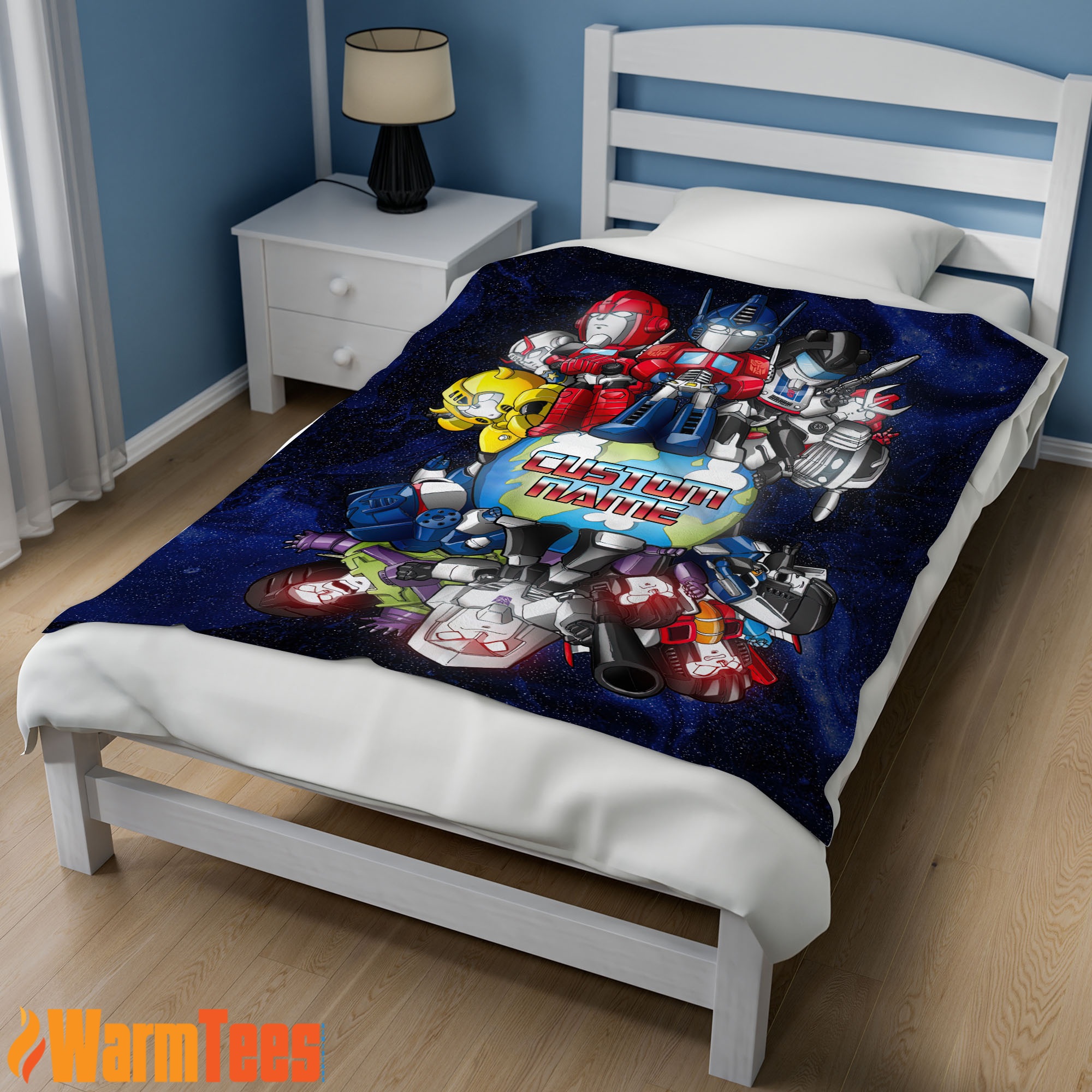 Transformers Team Chibi Cute Fleece Blanket Customize Blanket - Image 2