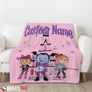 Alternative view of Vampirina With Poppy Peepleson & Bridget Drawing Blanket Fleece Customized Blanket