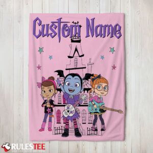 Vampirina With Poppy Peepleson & Bridget Drawing Blanket Fleece Customized Blanket