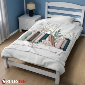 Alternative view of Vintage Floral Book Lover Blanket Fleece Customized Blanket