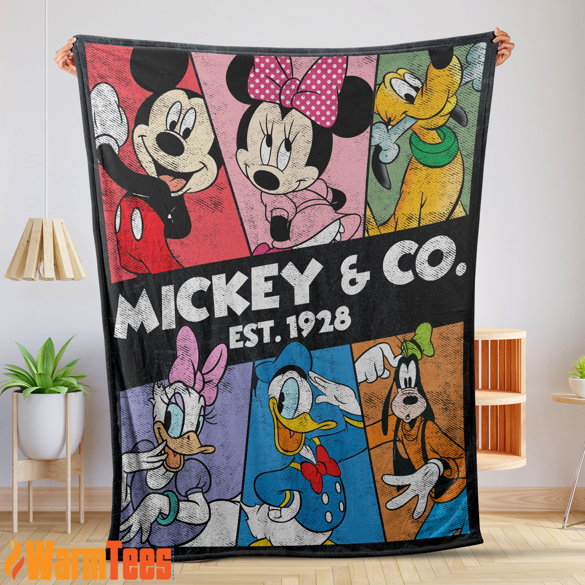 Vintage Mickey & Co Est 1928 Blanket