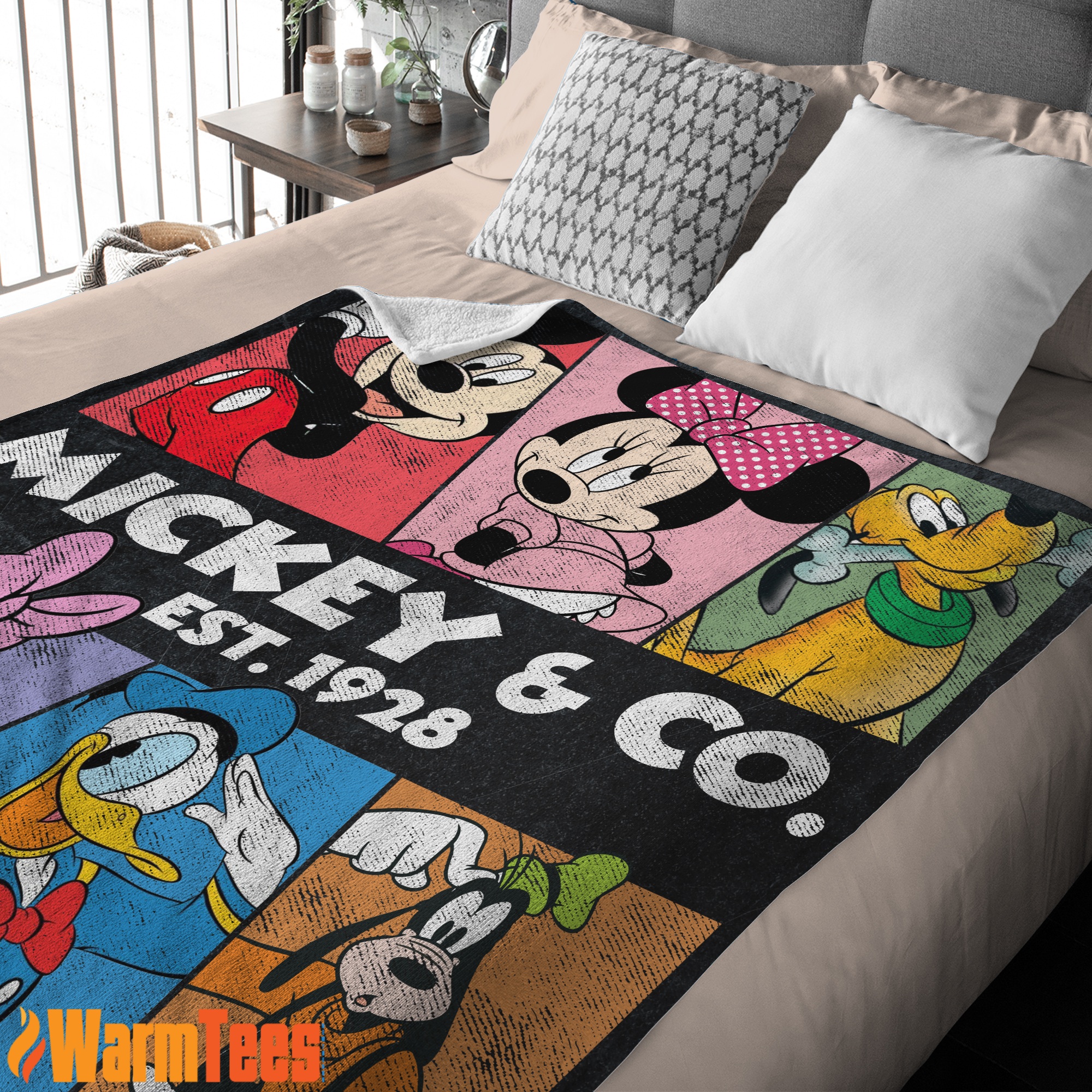 Vintage Mickey & Co Est 1928 Blanket - Image 2