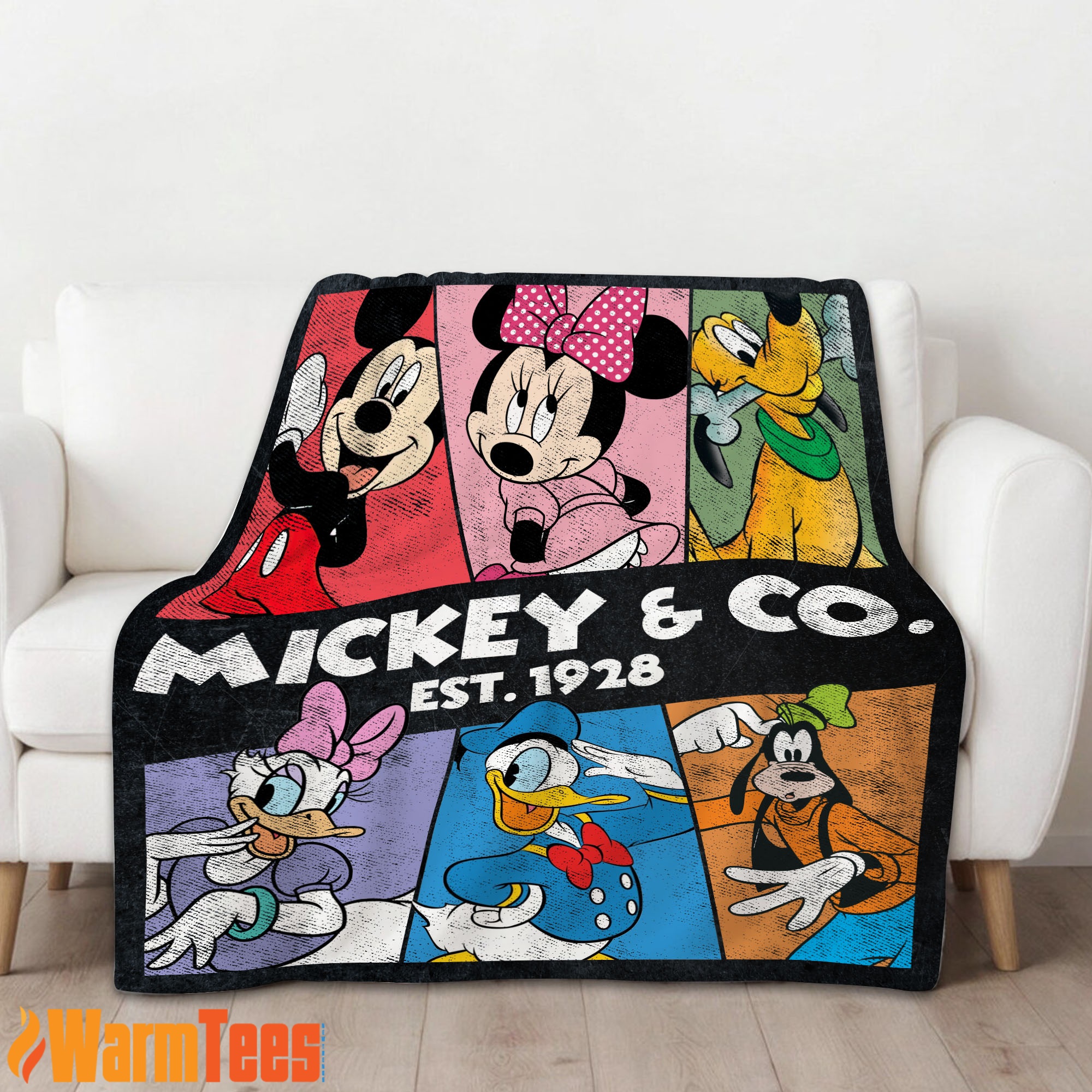 Vintage Mickey & Co Est 1928 Blanket - Image 3
