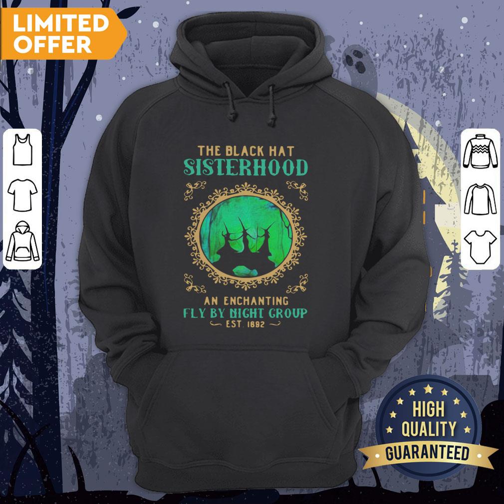 Witchs Halloween The Black Hat Sisterhood An Enchanting Fly By Night Group Est 1692 Shirt - Image 5