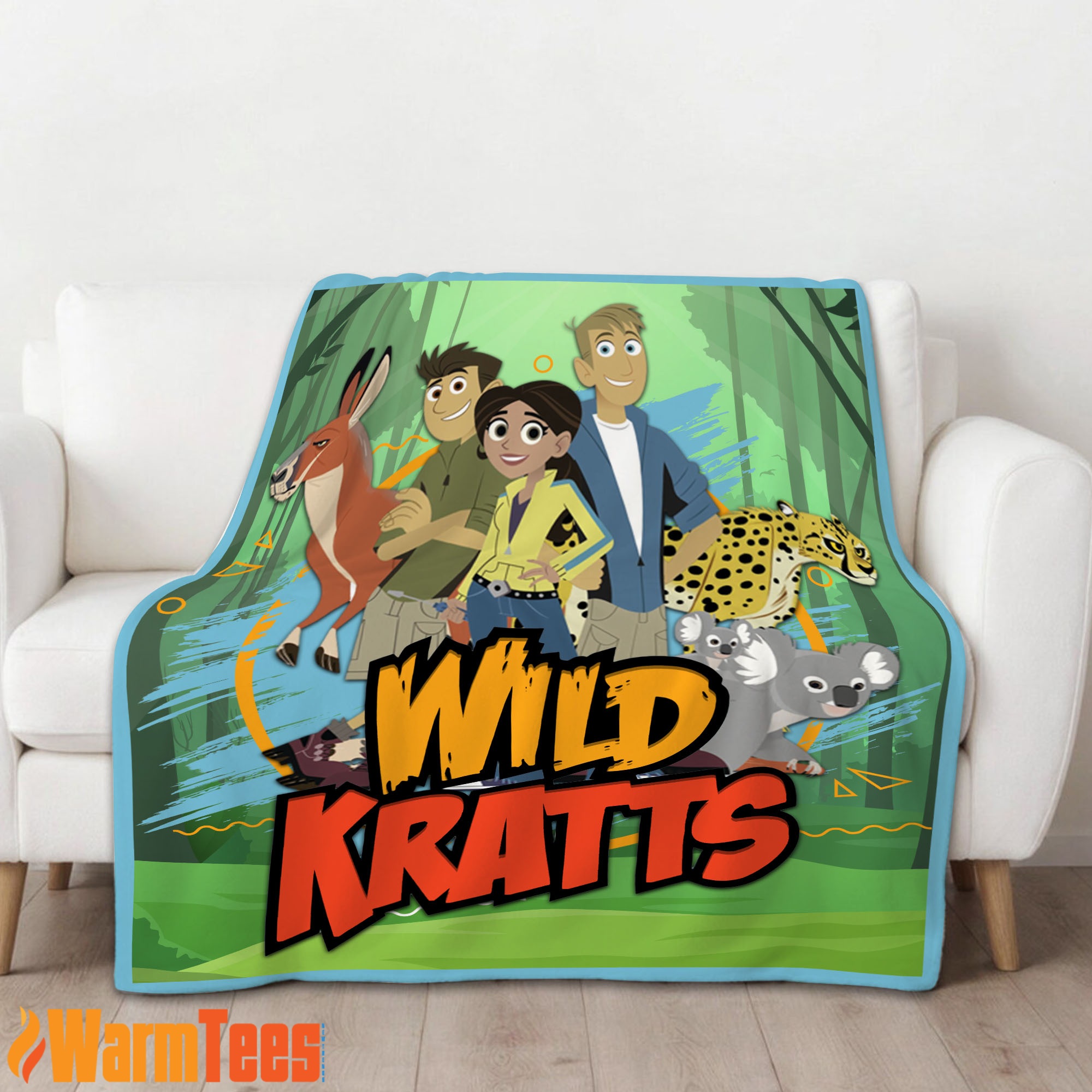 Wild Kratts Adventure Blanket Fleece Customized Blanket - Image 3