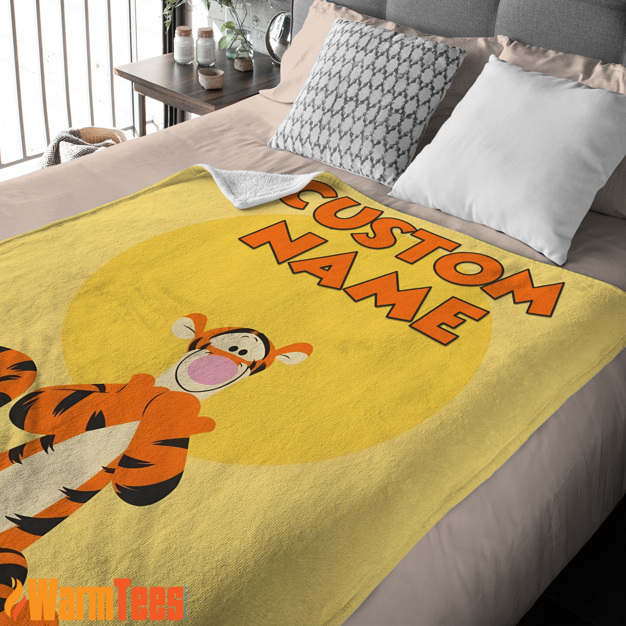 Winnie The Pooh Tigger Blanket Fleece Customized Blanket - Image 3