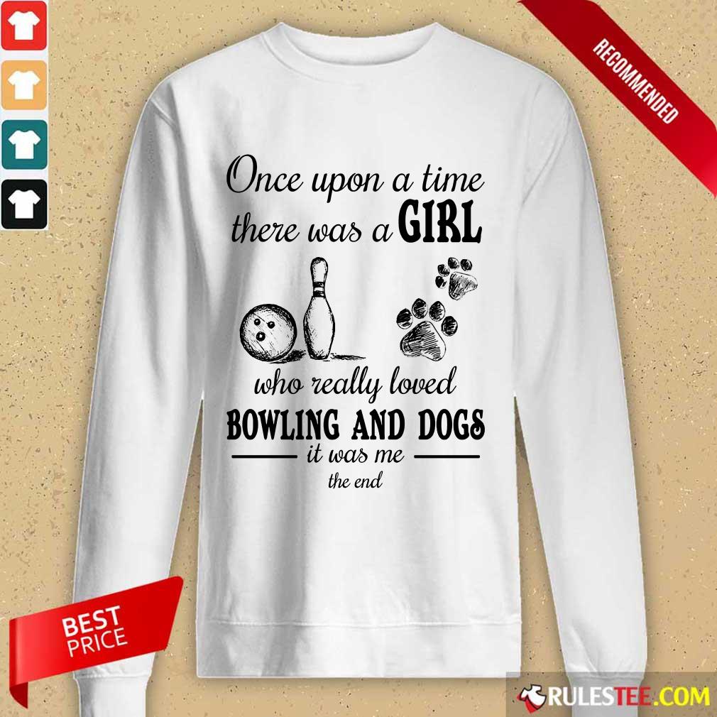 A Girl Who Loved Bowling And Dog Shirt - Image 2
