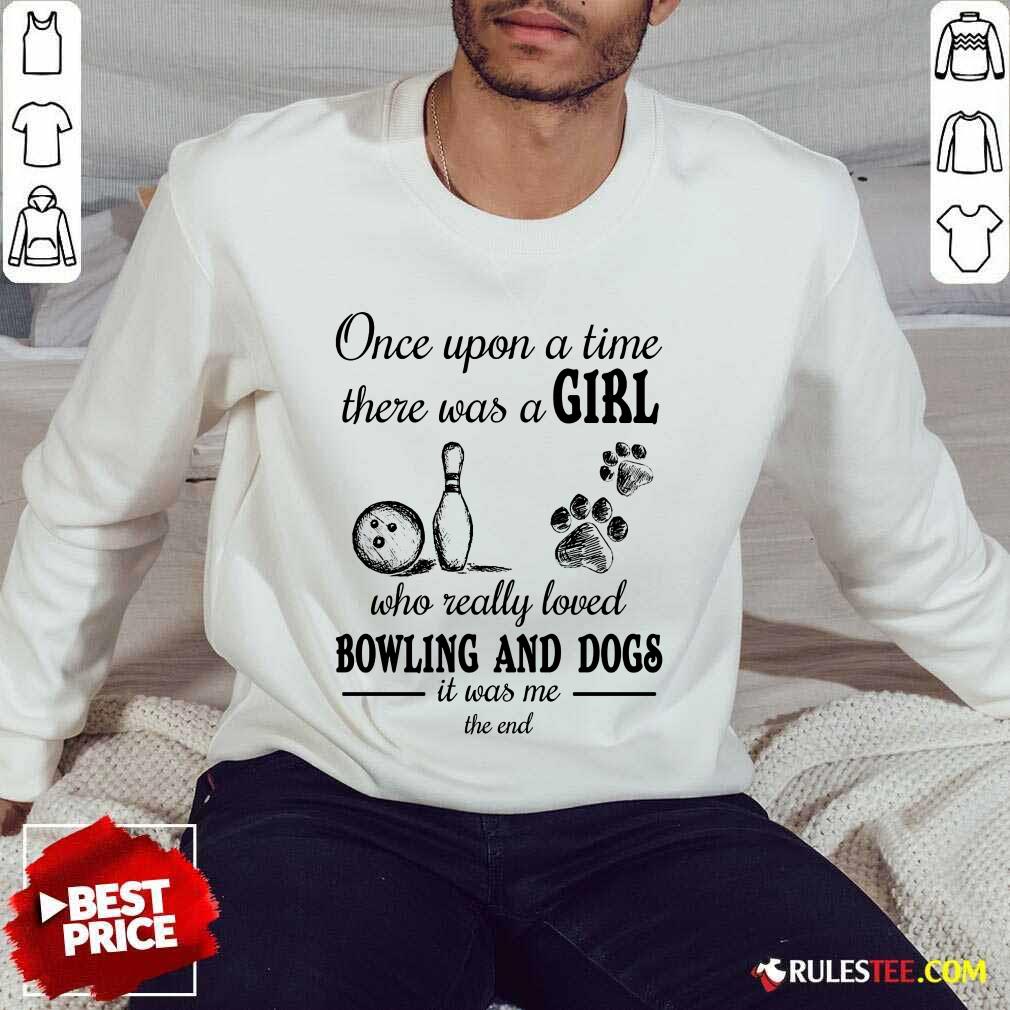 A Girl Who Loved Bowling And Dog Shirt - Image 5