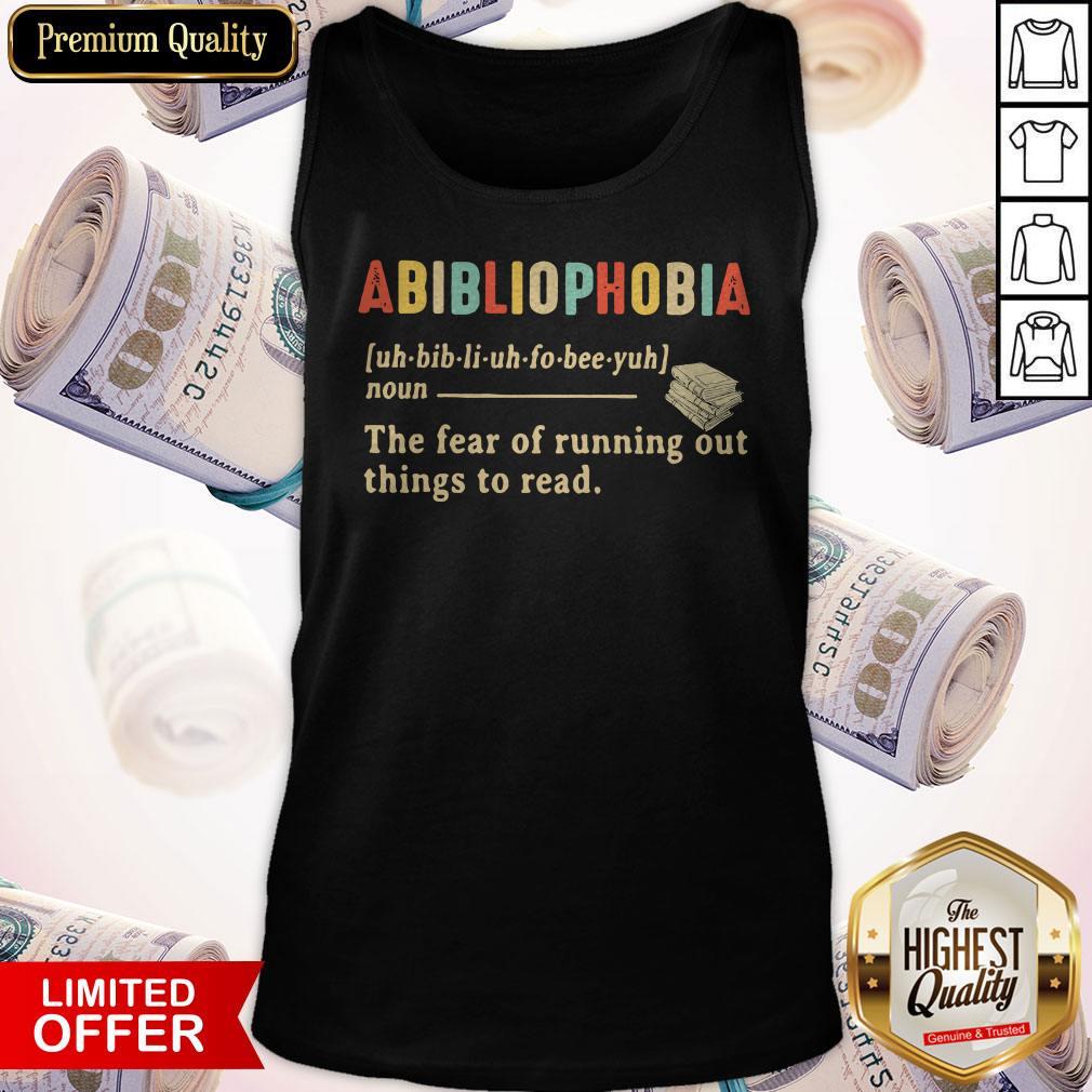 Abibliophobia Definition Vintage Shirt - Image 4