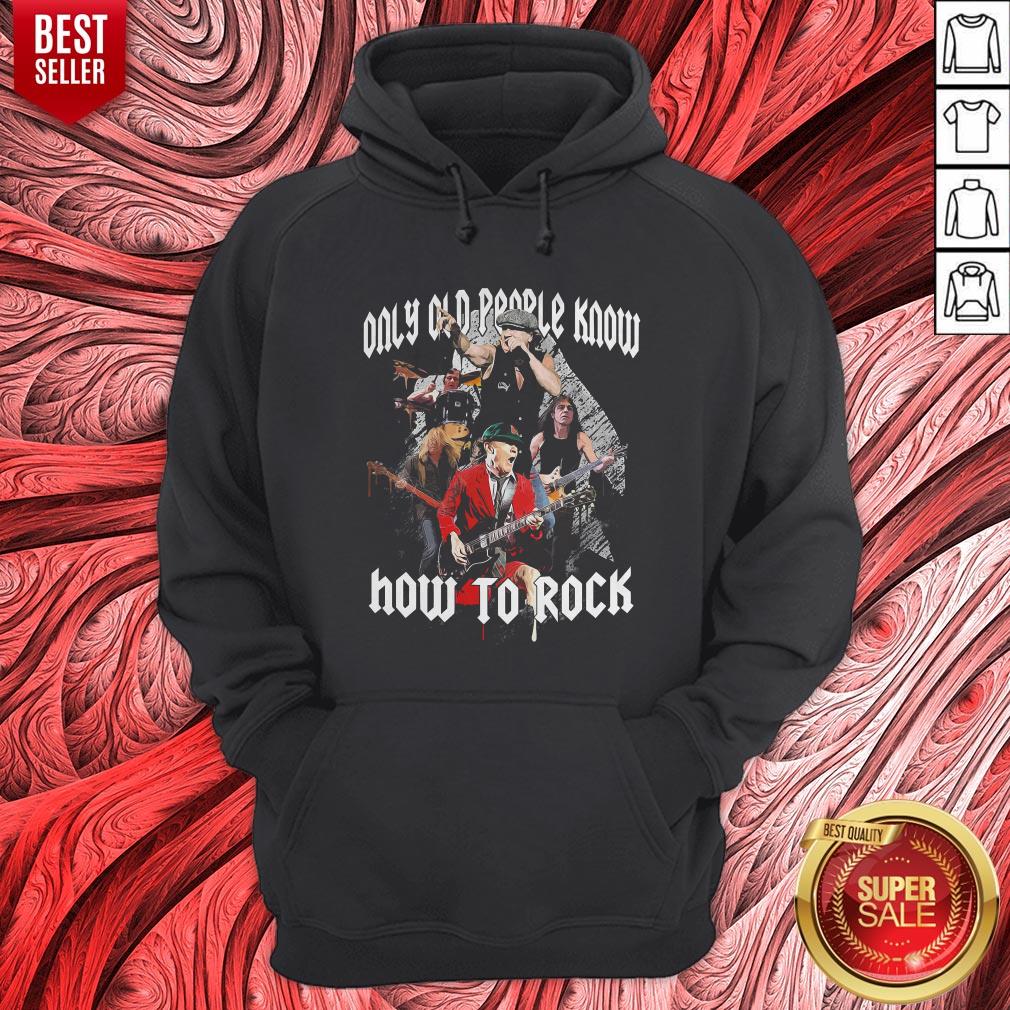 AC DC Only Old People Know How To Rock Shirt - Image 3
