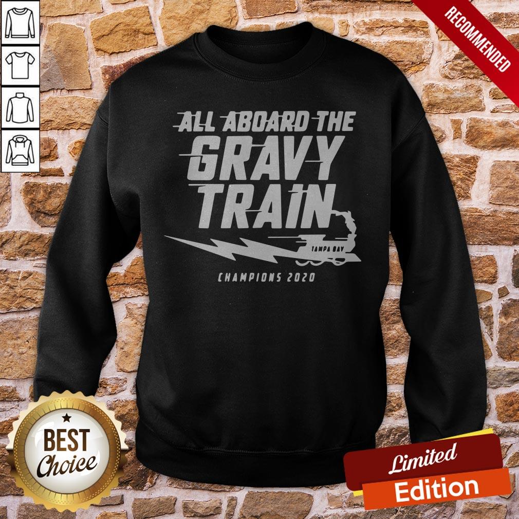 All Aboard The Gravy Train Tampa Bay Champions 2020 Shirt - Image 4
