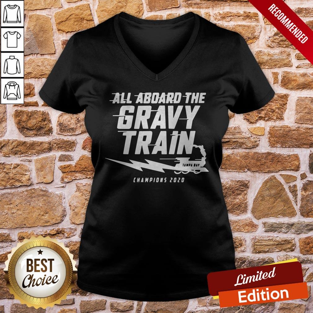 All Aboard The Gravy Train Tampa Bay Champions 2020 Shirt - Image 2