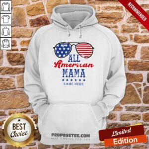 Alternative view of All American Mom Name Here Shirt