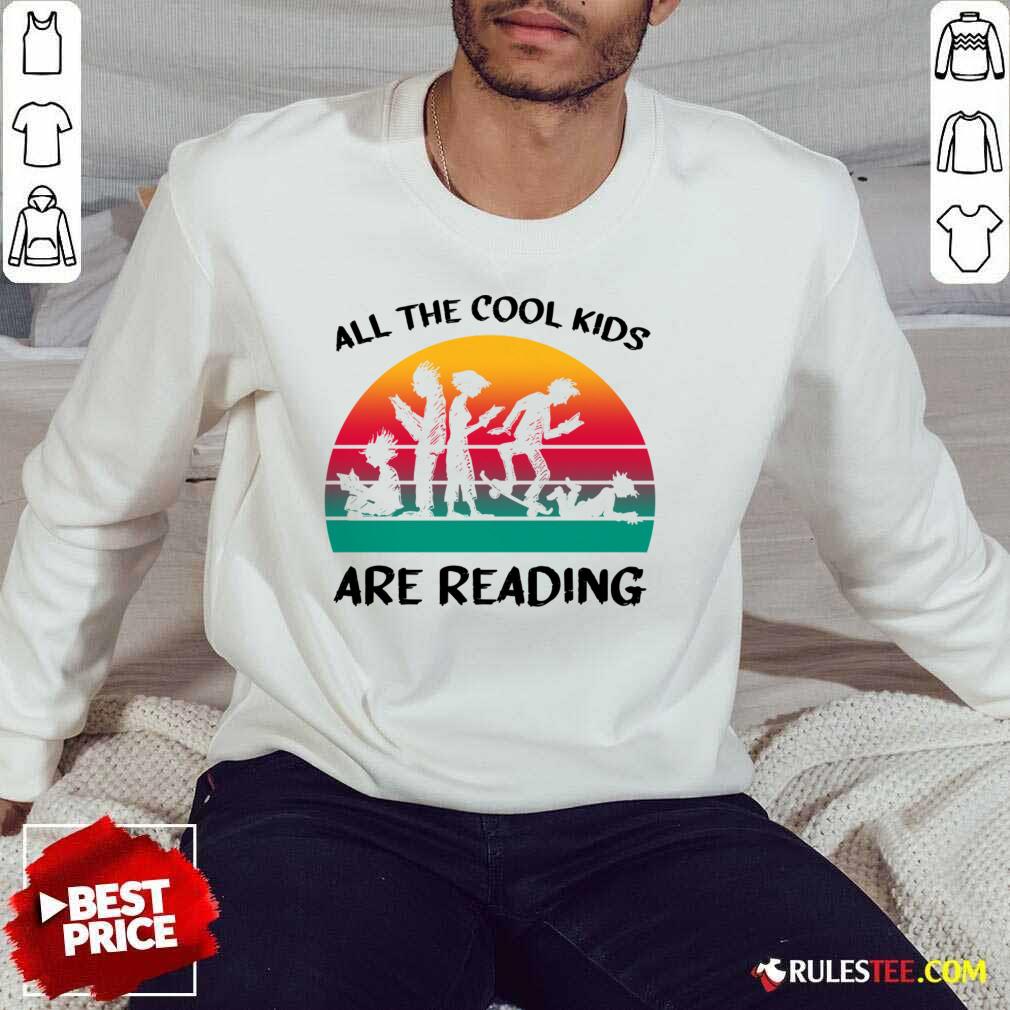 All The Cool Kids Are Reading Vintage Shirt - Image 3