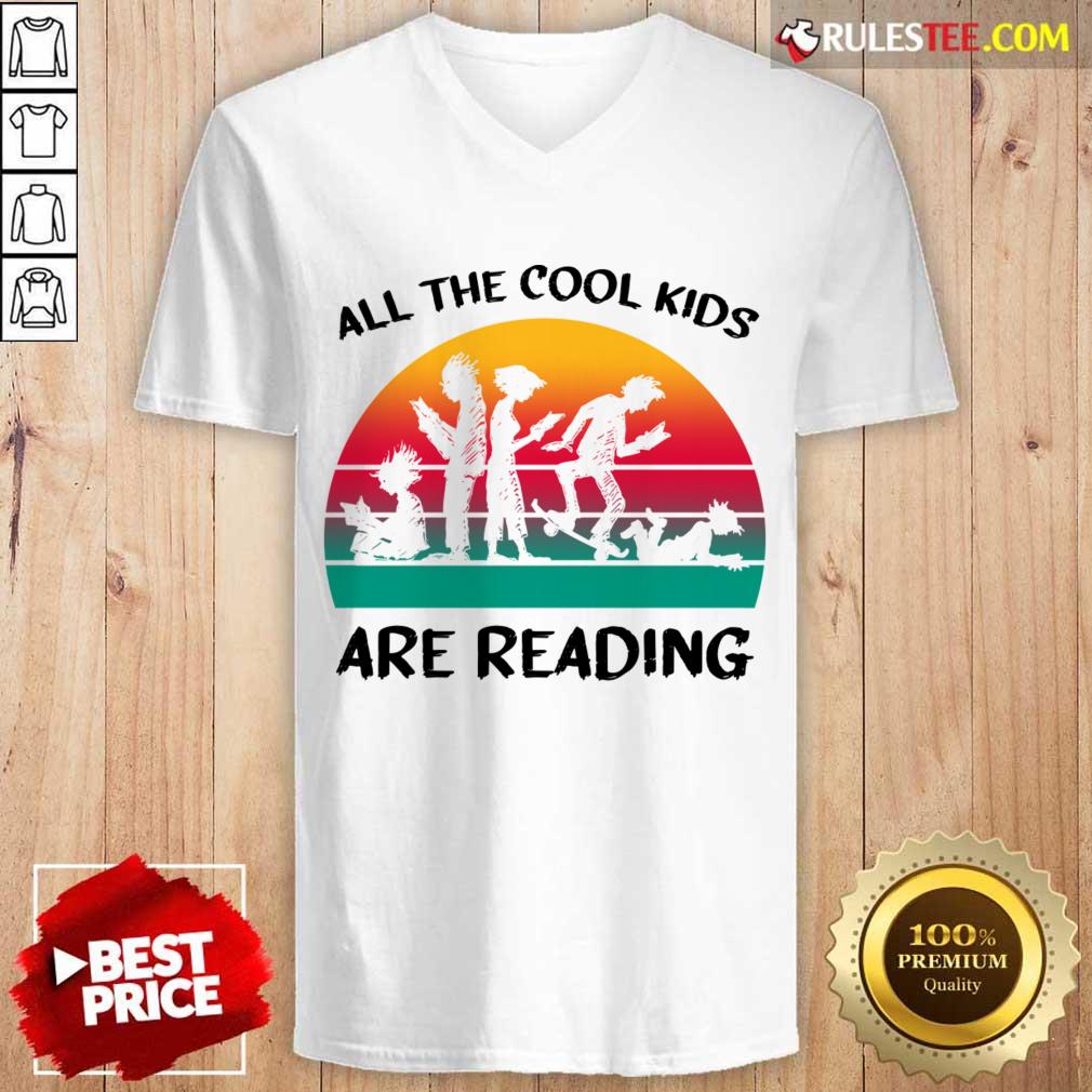 All The Cool Kids Are Reading Vintage Shirt - Image 5