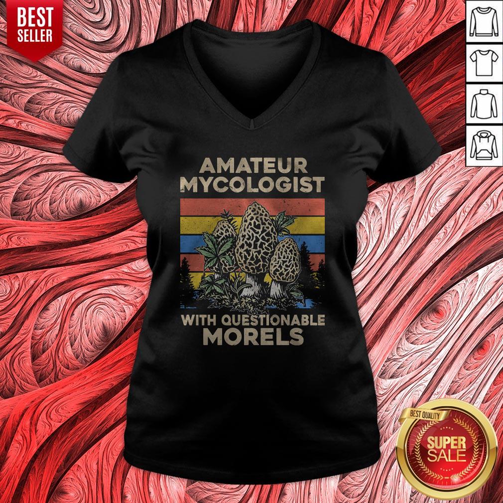 Amateur Mycologist With Questionable Morels Vintage Shirt - Image 4
