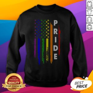 Alternative view of America Flag Pride LGBT 4th Of July Independence Day Shirt