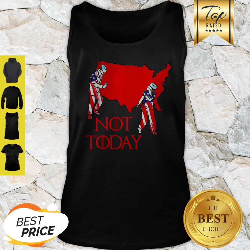America Map Nurse Not Today Coronavirus Shirt - Image 5