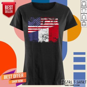 Alternative view of American And French Flag Shirt