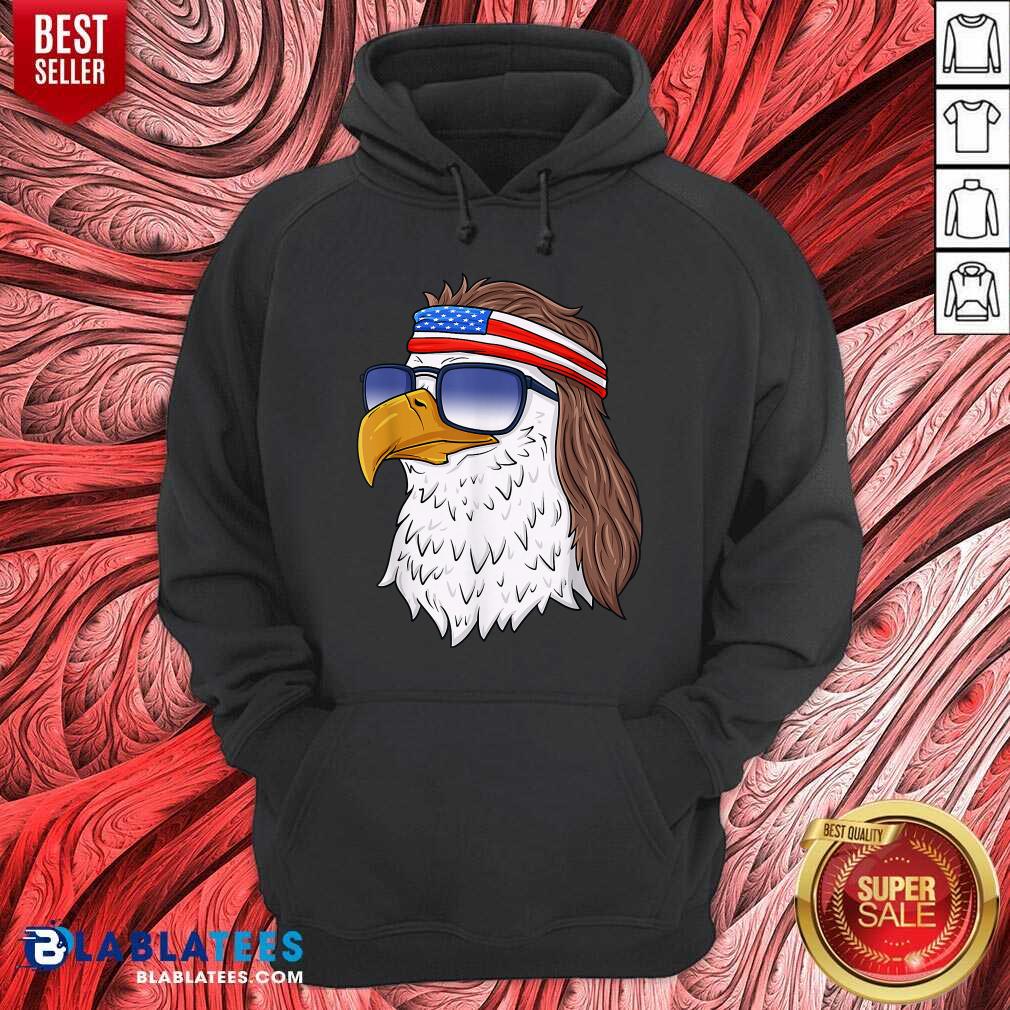 American Bald Eagle Mullet 4th Of July Funny USA Patriotic Shirt - Image 2