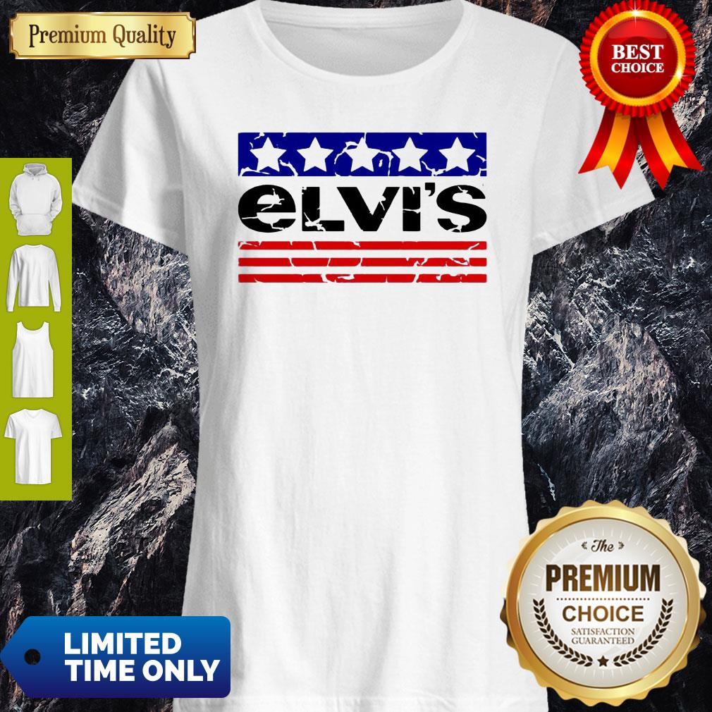 American Flag Elvis Parody Shirt