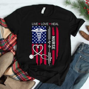 American Flag Nurse Day Shirt