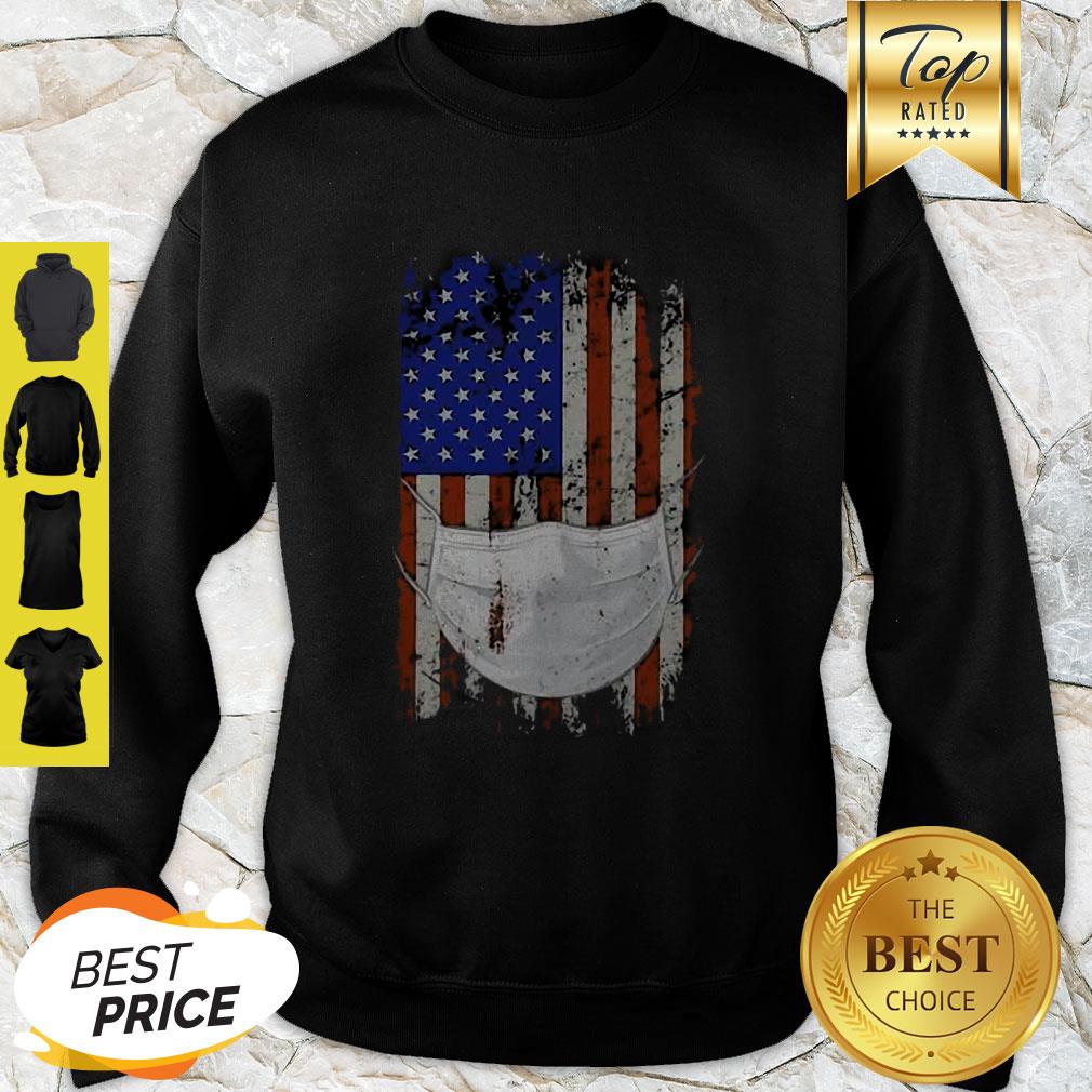 American Flag Quarantined Coronavirus Covid-19 Shirt - Image 3