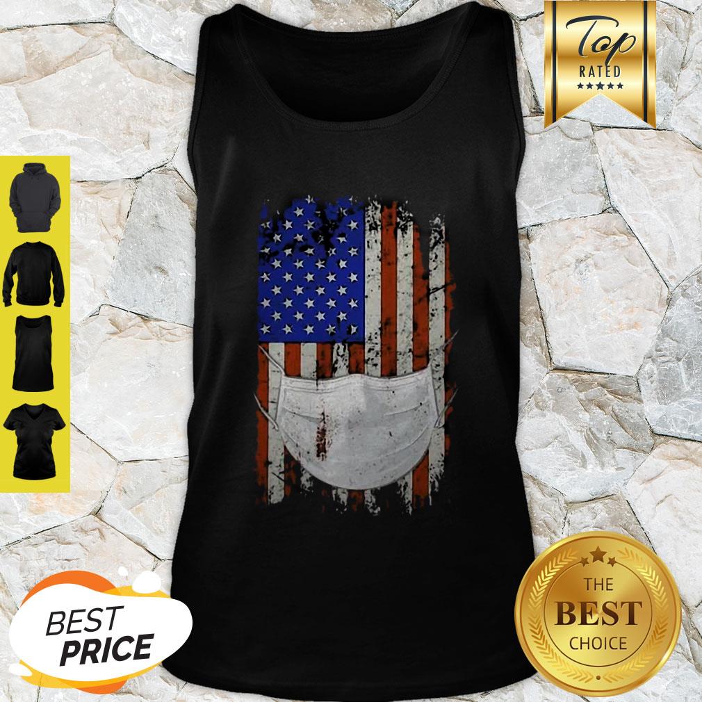 American Flag Quarantined Coronavirus Covid-19 Shirt - Image 2