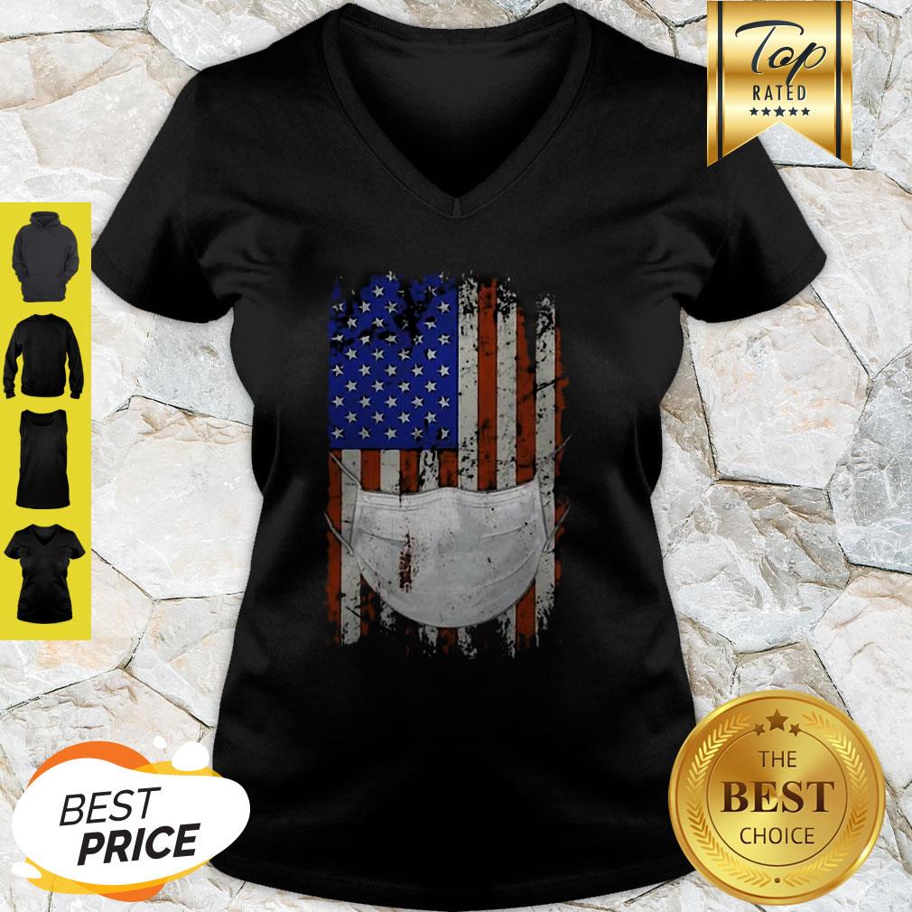 American Flag Quarantined Coronavirus Covid-19 Shirt - Image 5